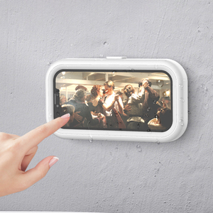 Support mural réglable pour téléphone de <span class=keywords><strong>douche</strong></span> à écran tactile, étui de téléphone étanche anti-buée pour salle de bain – Offre Spéciale - Product Image 2