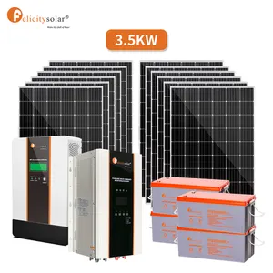 Felicity Solar Off Grid Power Full System Panel Solar Generator Complete Set 3kw 5kw 7.5kw 10kw Ce 48v 220v Gel MPPT 3000w
