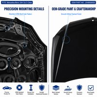 Pour 254 OE 2548809500 Capot peint en gros, remplacement OE, installation Plug&Play, sans modification de câblage, ajustement parfait