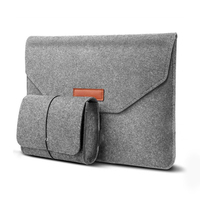 Vente en gros d'enveloppe de transport ultra mince de 11/13/15 pouces avec logo personnalisé étui de protection en feutre pour ordinateur portable sac