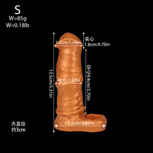 Manicotto per pene da <span class=keywords><strong>uomo</strong></span> ispessito e ingrandito, a lunga durata, con design cavo a denti di lupo, realistico, giocattolo per adulti, <span class=keywords><strong>dildo</strong></span> cavo - Product Image 6