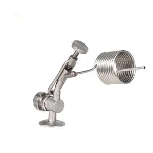 Brewery Fermenter Tank Sample Valves Coiled Foam Stopper Defoaming 304 Stainless Steel Sanitary Pigtail Beer Defoamer