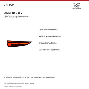 Paires de feux arrière LED pour Audi A3 2017-2019, application LED d'origine - Product Image 6