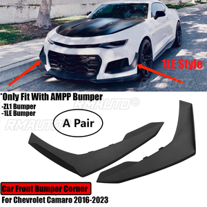 ชุดแต่งกันชนหน้ารถยนต์ 2 ชิ้น แบบ Canards Dive Planes สำหรับ Chevrolet Camaro 2016-2023 AMPP Bumper Bodykit PP สไตล์ 1LE - Product Image 1