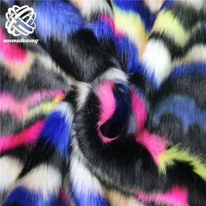 Faux Fur Wholesale High Quality Multi-Color Custom Luxury Long Pile Soft Fluffy Polyester Faux Fur Fabrics