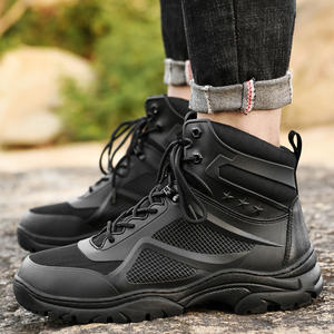 Bottes de randonnée montantes décontractées pour hommes, automne-hiver, grande taille, avec embout en acier et maille respirante, pour l'escalade en plein air - Product Image 3