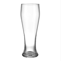 Verre à bière Pilsner haut et transparent en borosilicate, style moderne classique, en forme de canette, pour bière artisanale, vin, cola