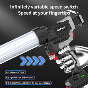<span class=keywords><strong>Pistolet</strong></span> à <span class=keywords><strong>colle</strong></span> électrique sans fil de qualité industrielle Nanwei Calfeutrage à <span class=keywords><strong>batterie</strong></span> souple et dur pour une utilisation domestique <span class=keywords><strong>sur</strong></span> les fenêtres et les portes - Product Image 3