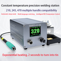 Station de soudage C470 à LED haute définition, température réglable numériquement, intelligente, à température constante, 500W haute puissance