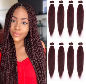 Cheveux synthétiques pré-étirés en vrac pour tresses au crochet, type Box Braid, Jumbo, EZ Expression, 1X2X3X, marque privée - Product Image 4