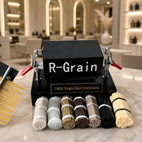 Machine à kératine en gros pour la fabrication de cheveux plats, mini machine à extensions de cheveux de type K, forte adhérence, anneaux de couleur, métal, marque personnalisée