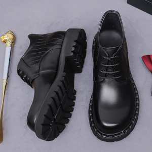 2025 New Fashion Design Men's Italian Formal <b>Shoes</b> Classic Slip-On <b>Height</b> <b>Increasing</b> Autumn <b>Shoes</b> - Product Image 4