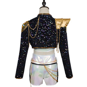 Costume de Cosplay Sorceress Hunter Cos Zoe Animation Suit Rumi Song Noir à Paillettes Mira pour la Vente en Gros - Product Image 4
