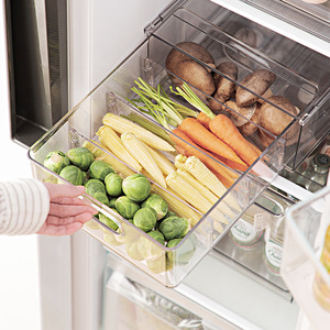Organizzatore domestico della cucina della scatola di immagazzinaggio giapponese di plastica dei vestiti trasparenti dei giocattoli di trucco - Product Image 3