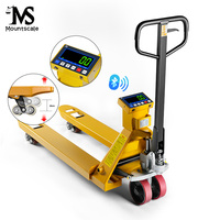 Transpaleta Hidráulica Manual Eléctrica con Báscula, Capacidad de 3000 kg, Pantalla LED, Alta Precisión, Horquilla de Acero al Manganeso, ODM
