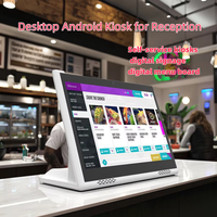 Pantalla Interactiva Todo en Uno en Forma de L de 10.1 Pulgadas para Negocios con Multitáctil, NFC/RFID y Cuatro Núcleos para Señalización Digital y Exhibición en Comercios