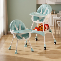 Nouvelle Chaise Haute Portable 3-en-1 Multifonctionnelle en Plastique Souple pour Bébé, avec Base Pivotante en L – Conception Écologique 2025