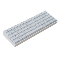 MATHEW TECH MK61 60% Keyboard Mekanik Cyrillic, 2.4Ghz/Bluetooth/Berkabel, Keyboard Mini 61 Tombol Bahasa Rusia Dengan Perangkat Lunak