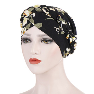 <span class=keywords><strong>Bonnet</strong></span> Turban pour femmes musulmanes, turban imprimé léopard, tissu doux, couvre-cheveux indiens, nouvelle collection - Product Image 3