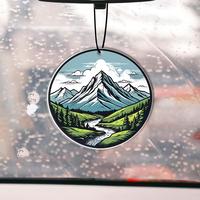 Désodorisants de voiture en papier personnalisables (logo/texte), tablettes parfumées, décorations suspendues pour rétroviseur, accessoires de voiture, pendentifs intérieurs