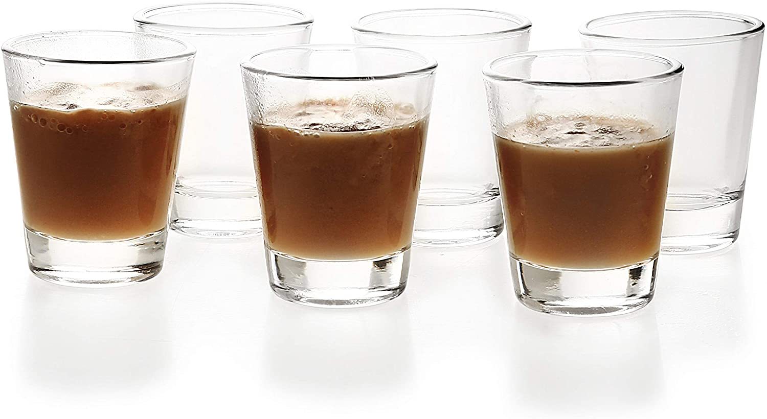 1.5 oz Mini Glass Cups Shot Glasses with Heavy Base Clear Shot Glass