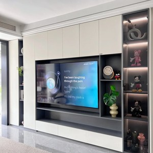 Mueble de <span class=keywords><strong>TV</strong></span> de Madera Contemporáneo, Popular y de Lujo, Ecológico, Duradero, Multifuncional y Personalizable para Sala de Estar - Product Image 1