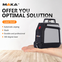 Niveau laser 360° auto-nivelant, niveau laser de construction certifié CE FCC ROHS, marquage personnalisé, outil de mesure haute précision