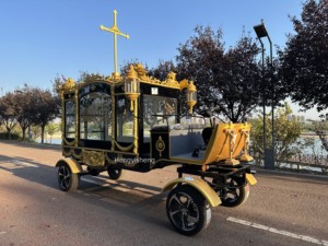 Nouveau 2026 – Cercueil funéraire électrique personnalisable de style européen moderne, type char funéraire à chevaux - Product Image 1