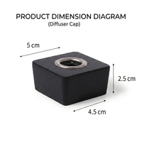 Tapa de madera de roble WeWood Square para difusor de varillas, tapa de cubo de madera para botella de aroma, cierre de fragancia de madera de roble, Vietnam