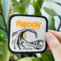 Écussons personnalisés au fer à repasser, logo brodé, grand chapeau de vêtements d'anime, patch animal tissé à coudre pour veste