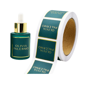 Étiquette de bouteille de vin personnalisée texturée en relief avec feuille d'or UV en cuivre - Product Image 3