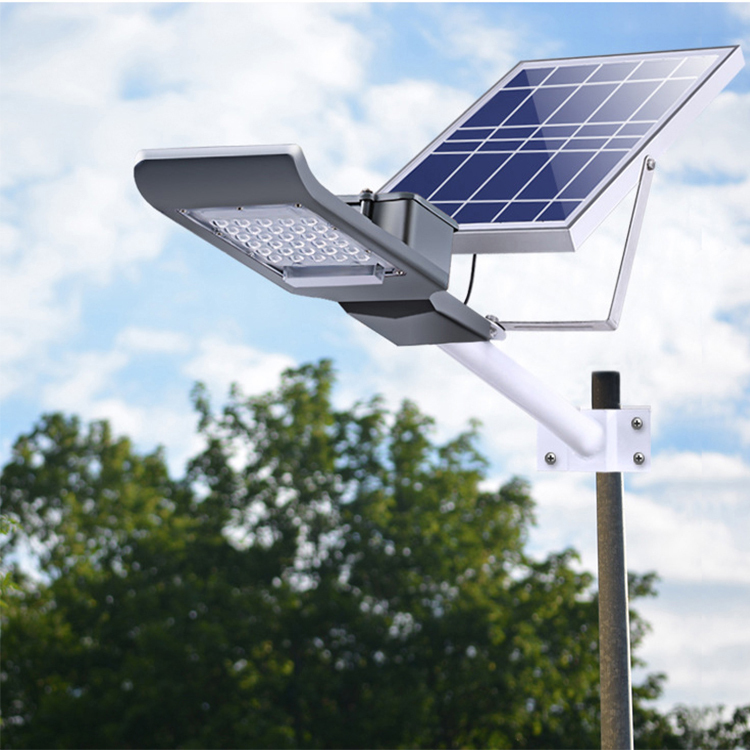 Caliente 30W dividir llevó la luz de calle solar todo en uno integrado al aire libre de alta potencia llevó la lámpara de calle