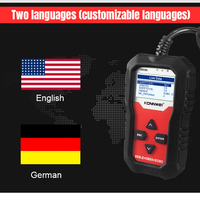 Escáner de Diagnóstico Universal para Automóviles OBD2 KW360 para Todos los Automóviles OBD2 de 12V y Herramientas de Diagnóstico Completo del Sistema para Mercedes-Benz