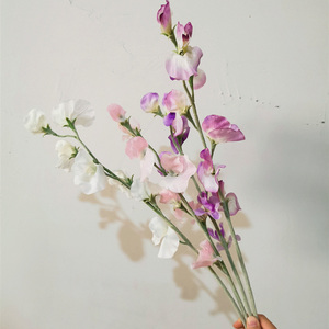 Flores de guisante de seda artificiales de Venta caliente Flor de guisantes dulces para decoración de hoteleshogar decorativo - Product Image 4