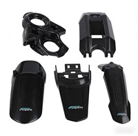 Kit de protection latérale en fibre de carbone pour Sur-Ron Light Bee X LBX, haute performance, pour moto électrique tout-terrain.