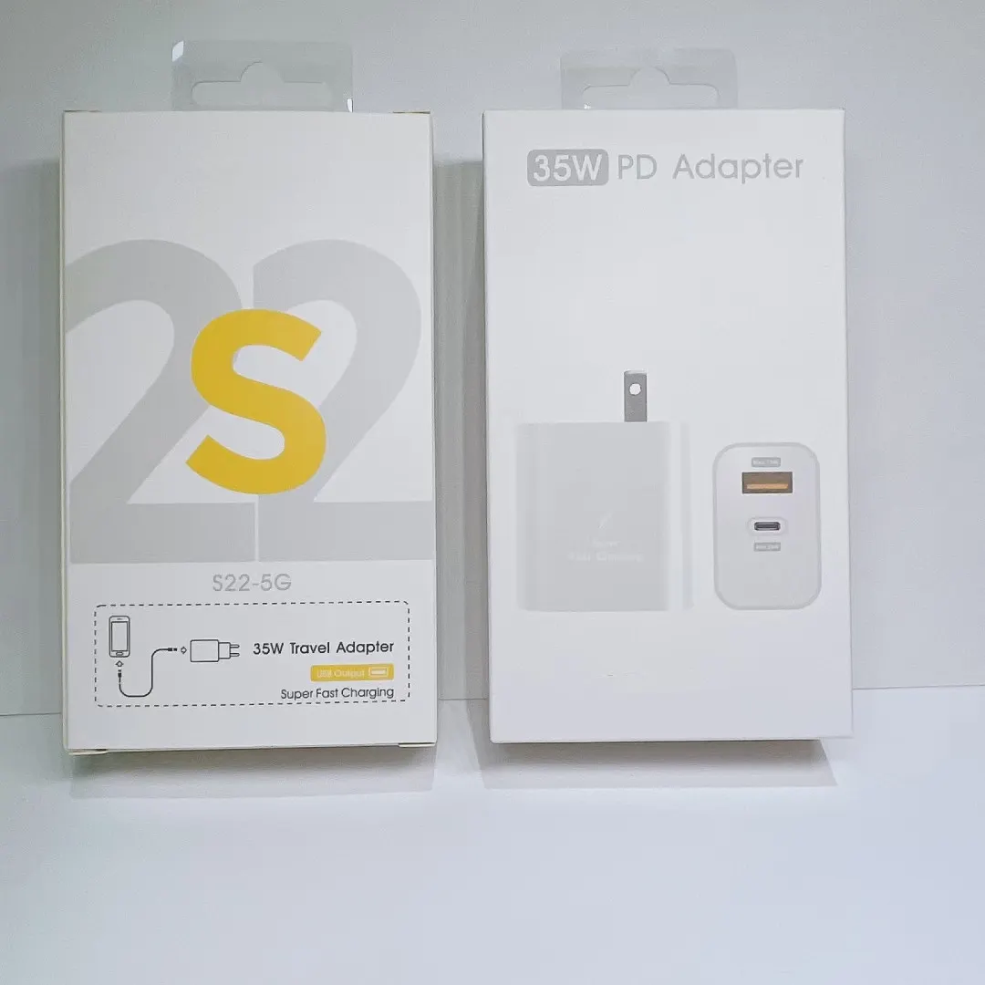 כפולה יציאת 35W פ"ד מטען עבור סמסונג בארה"ב תקע USB C מטען מתאם עבור סמסונג USB מטען קיר עבור סמסונג S22 ultra טלפון תקע