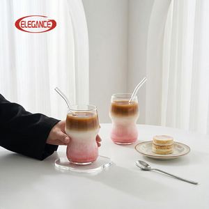 Nuovo Arrivo: Bicchiere Ergonomico <span class=keywords><strong>in</strong></span> <span class=keywords><strong>Vetro</strong></span> Fatto <span class=keywords><strong>a</strong></span> Mano, Design Unico, Senza BPA, Lavabile <span class=keywords><strong>in</strong></span> Lavastoviglie, Adatto al Microonde, per Casa/Ufficio (Novità) - Product Image 1