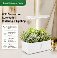 Système de culture hydroponique intelligent pour intérieur, mini jardin hydroponique intelligent à spectre complet LED, contrôlable par application Tuya, 12 modules.