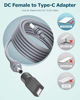 Nuevo Adaptador de Cable de Alimentación CC Starlink Mini 2026, Paquete de 2, Convertidor USB Tipo-C Macho a 5.5x2.1mm, Entrada de 20V, 100W PD