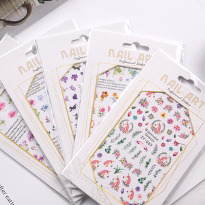 TSZS-pegatina de mariposa para decoración de <span class=keywords><strong>uñas</strong></span>, productos para salón de belleza <span class=keywords><strong>con</strong></span> diseño de <span class=keywords><strong>flores</strong></span>, <span class=keywords><strong>2021</strong></span> - Product Image 3