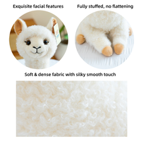 Peluche Alpaga à Articulations Mobiles en Gros, Jouet en Peluche Llama, Poupée Animale Rembourrée, Cadeau Apaisant pour le Sommeil et le Soutien Émotionnel