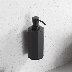 Dispensador de Jabón Líquido Moderno de Acero Inoxidable, Octagonal y de Pared - Product Image 1