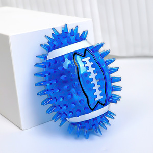 Nuevo Juguete para Perros, Pelota de Fútbol con Sonido, Pelota de Espinas de Olivo, Juguete para Masticar y para la Dentición - Product Image 4