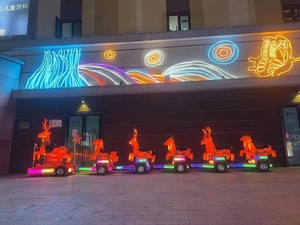 Batería de litio tema navideño ciervo eléctrico sin rieles <span class=keywords><strong>tren</strong></span> de carretera turístico mejor precio para pasajeros niños paseo de diversión - Product Image 6