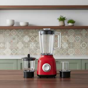 Blender électrique pour smoothies ménagers, 4 lames, 2 vitesses, capacité de 1,6 L, ensemble de <span class=keywords><strong>hachoir</strong></span> à <span class=keywords><strong>viande</strong></span> multifonction avec boîte cadeau - Product Image 6