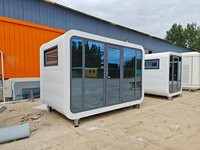 Maison Modulaire Mini/Plus Moderne de Chine, 20/40 pieds, avec Structure en Acier Galvanisé, Design Postmoderne pour Hôtels, Supermarchés, Centres Commerciaux et Villas