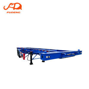 Semi-<span class=keywords><strong>remorque</strong></span> porte-conteneurs à châssis renforcé en acier haute résistance pour le transport de conteneurs cubes – Marché africain - Product Image 1