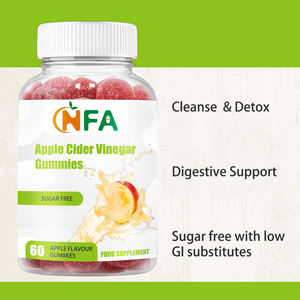 Gomitas de vinagre de sidra de manzana personalizadas de fábrica con vitamina E, suplemento dietético, apoyo digestivo y gomitas desintoxicantes. - Product Image 4