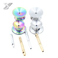 Traitement professionnel CNC tournant le chromage arc-en-ciel PVD laiton pièces médicales en acier inoxydable Instruments chirurgicaux