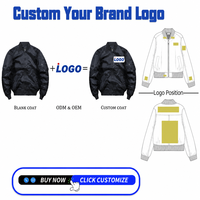 Blouson Bomber Printemps/Automne/Été de Haute Qualité avec Logo Personnalisé pour Homme – Style Fin, Grande Taille, Couleur Unie Simple